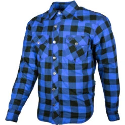 Camicia Giacca Moto Casual GMS JAGUAR Nero Blu