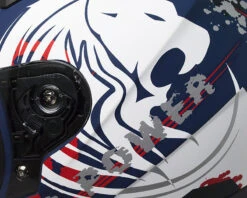 Casco Da Bambino Moto Integrale CGM 215G Wild Bianco Blu Opaco -Dainese Italia casco da bambino moto integrale cgm 215g wild bianco blu opaco 47332 zoom