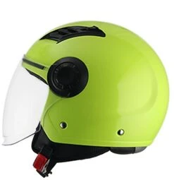 Casco Demi-Jet Moto BHR 804 TOP Giallo Fluo