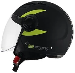 Casco Demi-Jet Moto BHR 804 TOP New Line Giallo