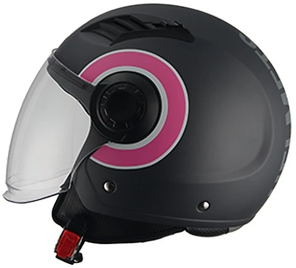 Casco Demi-Jet Moto BHR 804 TOP New Line Rosa 1 Casco Demi-Jet Moto BHR 804 TOP New Line Rosa