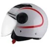 Casco Demi-Jet Moto BHR 804 TOP Splash Bianco