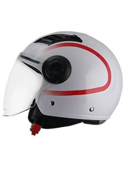 Casco Demi-Jet Moto BHR 804 TOP Splash Bianco