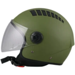 Casco Demi-Jet Moto BHR 810 Air Verde Opaco