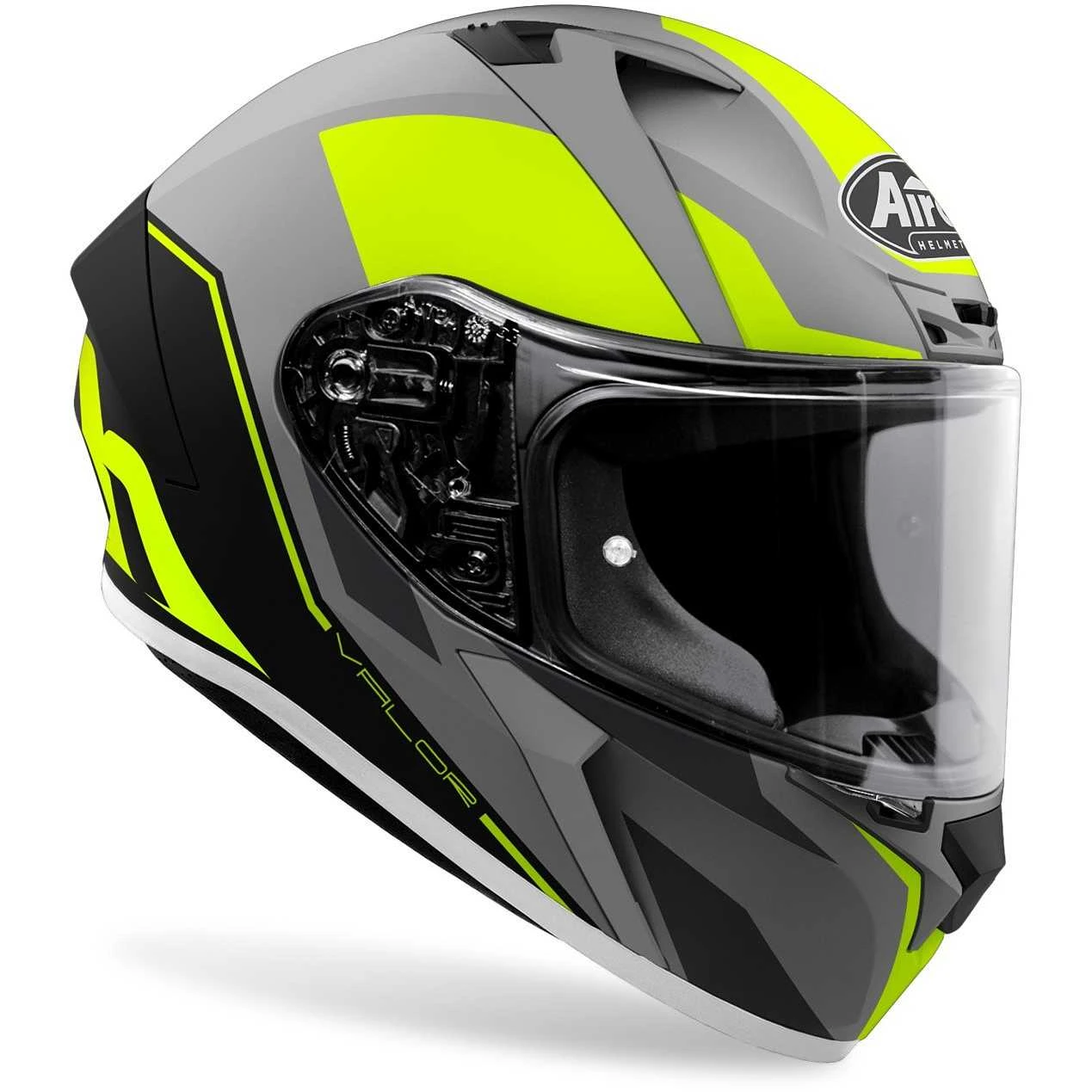 Casco Integrale Moto Airoh VALOR Wings Giallo Opaco 3 Casco Integrale Moto Airoh VALOR Wings Giallo Opaco - Image 3