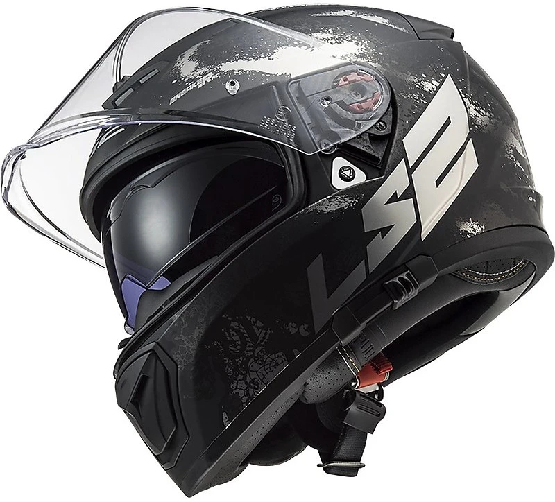 Casco Integrale Moto Doppia Visiera Ls2 FF390 BREAKER Deft Nero Titanio Opaco 3 Casco Integrale Moto Doppia Visiera Ls2 FF390 BREAKER Deft Nero Titanio Opaco - Image 3
