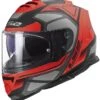 Casco Integrale Moto Doppia Visiera Ls2 FF800 STORM Faster Rosso Titanio Opaco