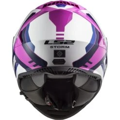 Casco Integrale Moto Doppia Visiera Ls2 FF800 Storm TECHY Bianco Rosa -Dainese Italia casco integrale moto doppia visiera ls2 ff800 storm techy bianco rosa 106687