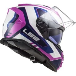Casco Integrale Moto Doppia Visiera Ls2 FF800 Storm TECHY Bianco Rosa -Dainese Italia casco integrale moto doppia visiera ls2 ff800 storm techy bianco rosa 106691