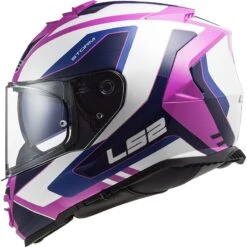 Casco Integrale Moto Doppia Visiera Ls2 FF800 Storm TECHY Bianco Rosa -Dainese Italia casco integrale moto doppia visiera ls2 ff800 storm techy bianco rosa 106693