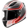 Casco Integrale Moto Ls2 FF353 RAPID 2 Circuit Nero Bianco Rosso