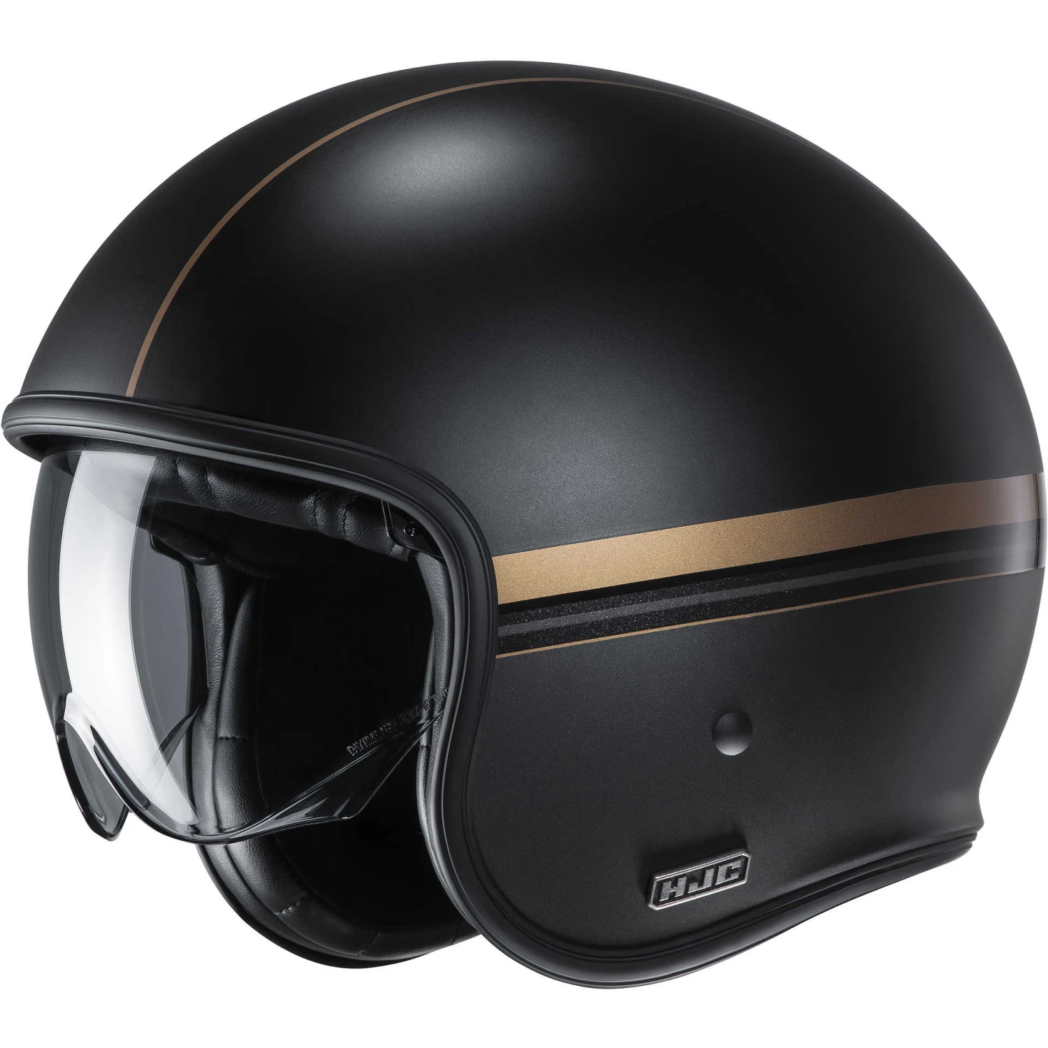 Casco Jet Custom In Fibra HJC V30 EQUINOX MCMC9SF Nero Opaco Oro 1 Casco Jet Custom In Fibra HJC V30 EQUINOX MCMC9SF Nero Opaco Oro