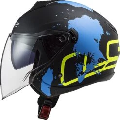 Casco Jet Moto Ls2 Doppia Visiera Ls2 OF573 TWISTER 2 Xover Nero Opaco Blu -Dainese Italia casco jet moto ls2 doppia visiera ls2 of573 twister 2 xover nero opaco blu 85904 zoom