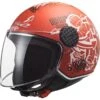 Casco Jet Moto Ls2 OF558 SPHERE LUX Skater Rosso Opaco