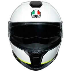 Casco Modulare In Carbonio Moto Agv SPORTMODULAR Multi RAY Carbonio Bianco Giallo Fluo -Dainese Italia casco modulare in carbonio moto agv sportmodular multi ray carbonio bianco giallo fluo 128645