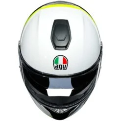 Casco Modulare In Carbonio Moto Agv SPORTMODULAR Multi RAY Carbonio Bianco Giallo Fluo -Dainese Italia casco modulare in carbonio moto agv sportmodular multi ray carbonio bianco giallo fluo 128648 zoom
