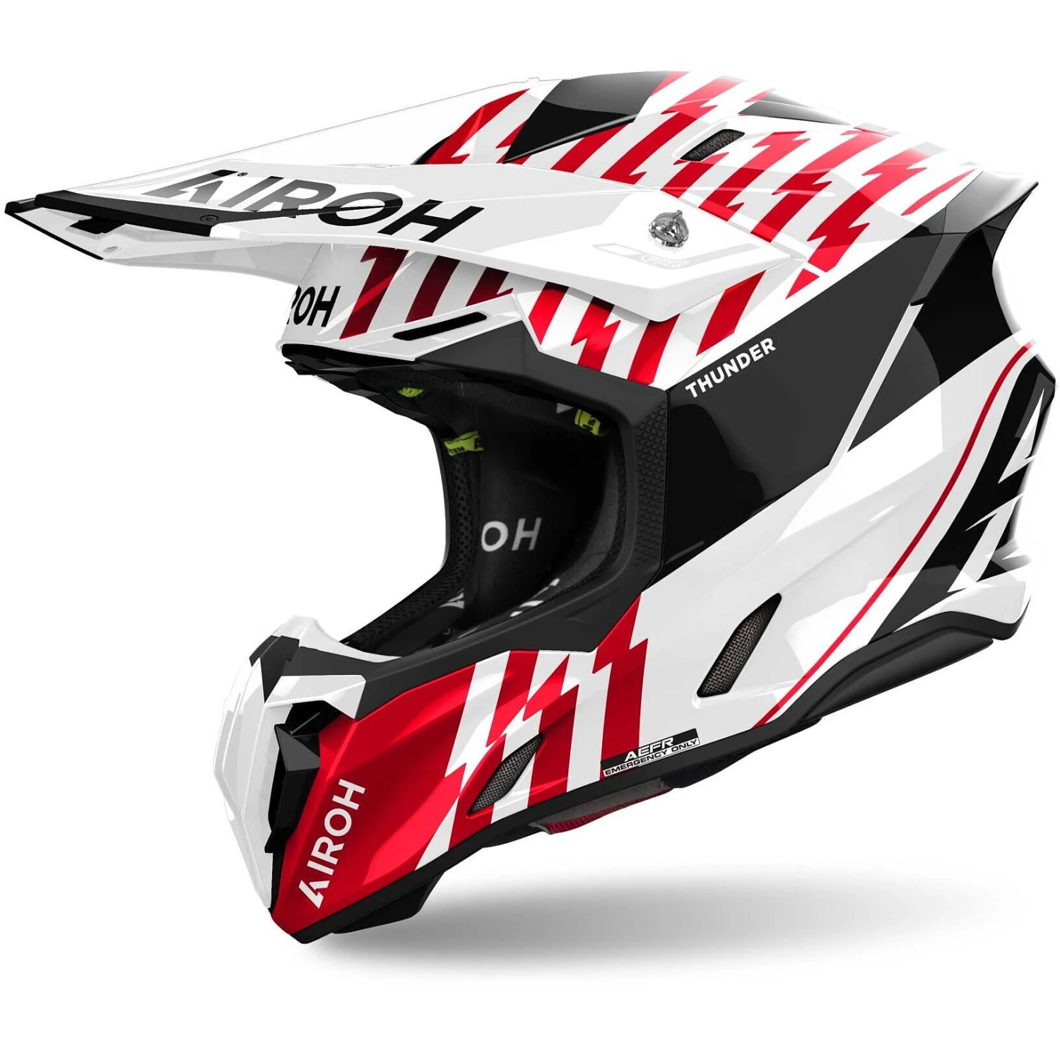 Casco Moto Cross Enduro Airoh TWIST 3 THUNDER Rosso Lucido 1 Casco Moto Cross Enduro Airoh TWIST 3 THUNDER Rosso Lucido