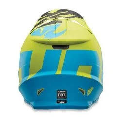 Casco Moto Cross Enduro Thor Sector Level Blu Lime Opaco -Dainese Italia casco moto cross enduro thor sector level blu lime opaco 42412