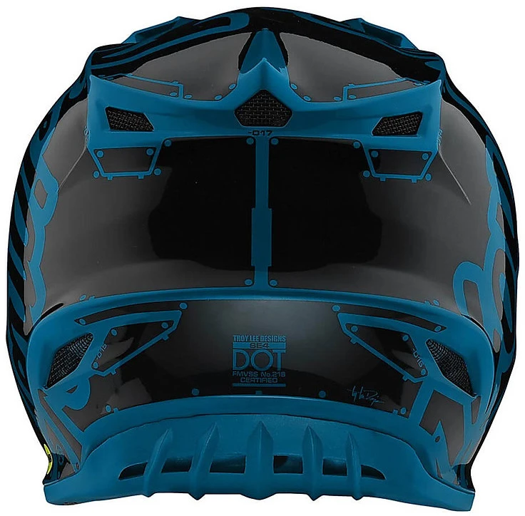 Casco Moto Cross Enduro Troy Lee Designs SE4 Polyacrylite FACTORY Oceano 2 Casco Moto Cross Enduro Troy Lee Designs SE4 Polyacrylite FACTORY Oceano - Image 2