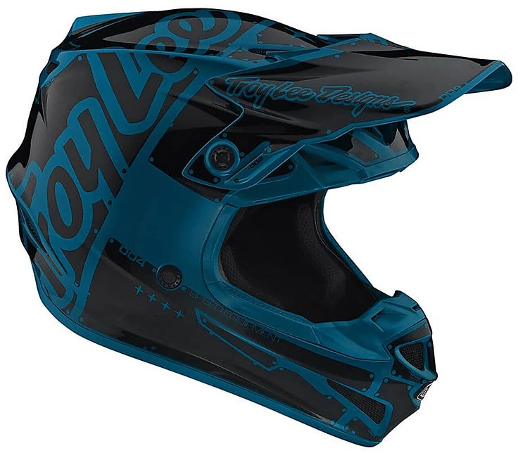 Casco Moto Cross Enduro Troy Lee Designs SE4 Polyacrylite FACTORY Oceano 3 Casco Moto Cross Enduro Troy Lee Designs SE4 Polyacrylite FACTORY Oceano - Image 3