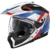 Casco Moto Crossover Nolan N70-2 X 06 SKYFALL N-COM 060 Rosso Blu