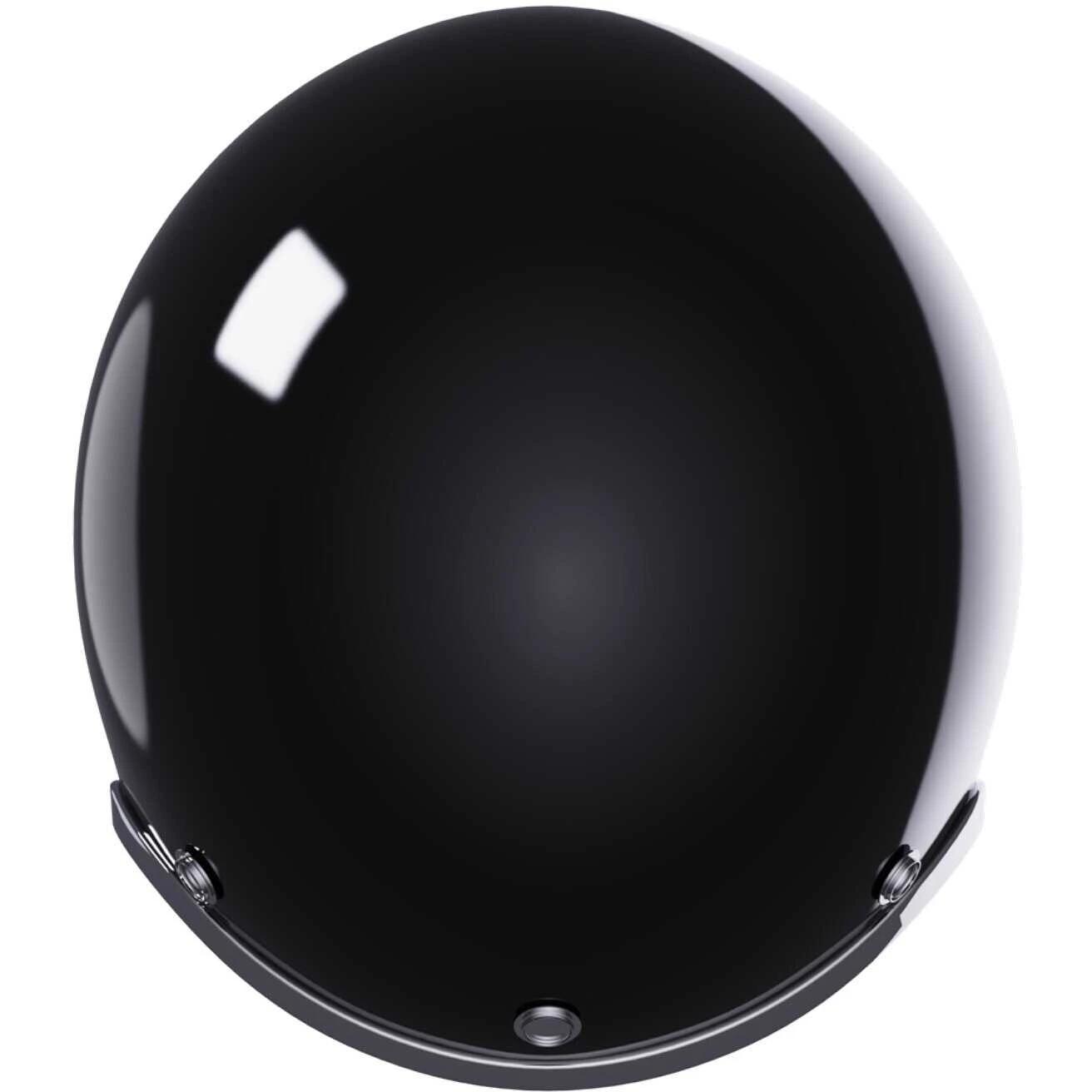 Casco Moto Custom Jet Stormer QUARTZ Solid Nero Perla 2 Casco Moto Custom Jet Stormer QUARTZ Solid Nero Perla - Image 2