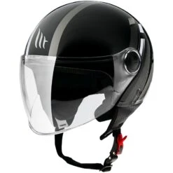 Casco Moto Demi-Jet Mt Helmet Street SCOPE D2 Grigio Lucido