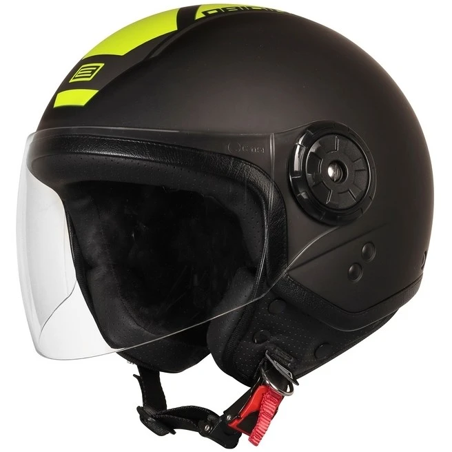 Casco Moto Demi-Jet Origine NEON SCOOP Giallo Fluo Nero Opaco 1 Casco Moto Demi-Jet Origine NEON SCOOP Giallo Fluo Nero Opaco