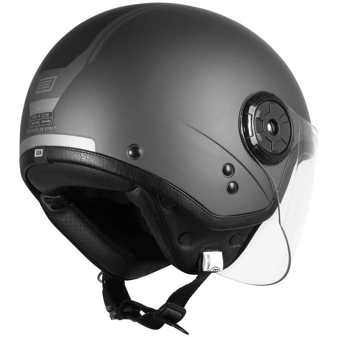 Casco Moto Demi-Jet Origine NEON SCOOP Nero Titanio Opaco 2 Casco Moto Demi-Jet Origine NEON SCOOP Nero Titanio Opaco - Image 2