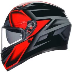 Casco Moto Integrale Agv K3 COMPOUND Nero Rosso -Dainese Italia casco moto integrale agv k3 compound nero rosso 202530 zoom