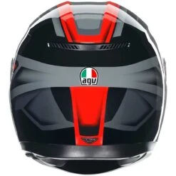 Casco Moto Integrale Agv K3 COMPOUND Nero Rosso -Dainese Italia casco moto integrale agv k3 compound nero rosso 202531 zoom