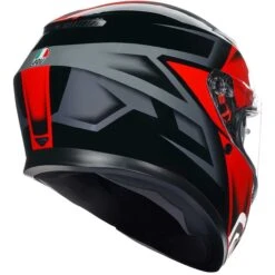 Casco Moto Integrale Agv K3 COMPOUND Nero Rosso -Dainese Italia casco moto integrale agv k3 compound nero rosso 202533 zoom