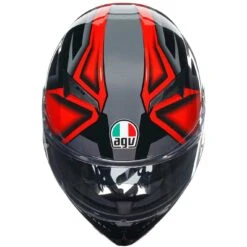 Casco Moto Integrale Agv K3 COMPOUND Nero Rosso -Dainese Italia casco moto integrale agv k3 compound nero rosso 202536 zoom