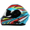 Casco Moto Integrale BHR 814 Doppia Visiera Multi Wind Rose Blu