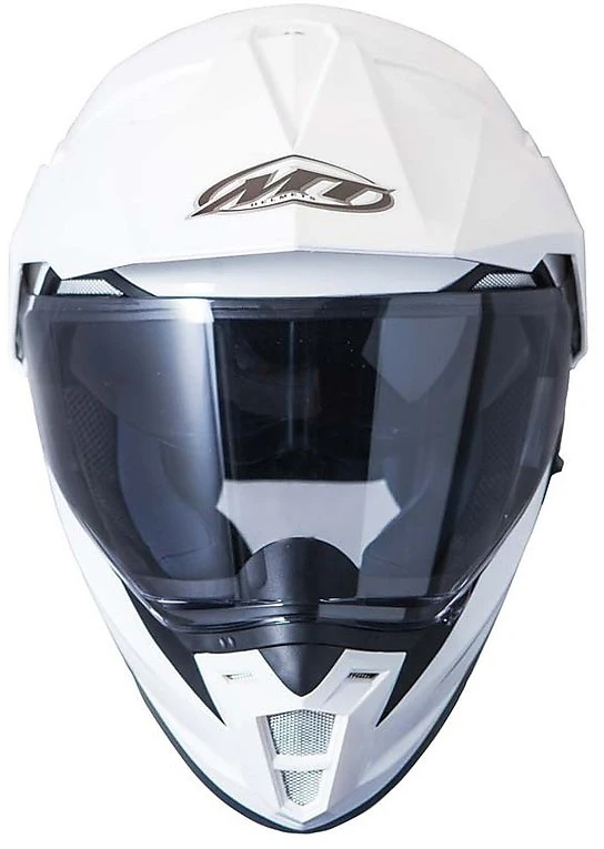 Casco Moto Integrale Cross Enduro MT Helmets Synchrony DuoSport SV Solid Bianco Lucido 3 Casco Moto Integrale Cross Enduro MT Helmets Synchrony DuoSport SV Solid Bianco Lucido - Image 3