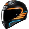 Casco Moto Integrale Hjc C10 LITO MC27SF Nero Opaco Arancio