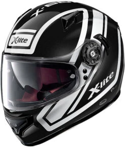 Casco Moto Integrale In Fibra X-Lite X-661 Comrade N-com 044 Nero Lucido