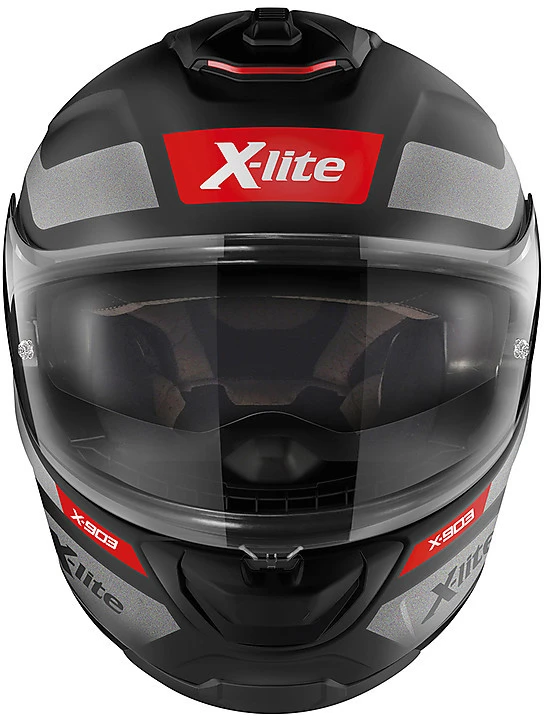 Casco Moto Integrale In Fibra X-Lite X-903 Airborne N-Com 010 Nero Opaco Rosso 2 Casco Moto Integrale In Fibra X-Lite X-903 Airborne N-Com 010 Nero Opaco Rosso - Image 2