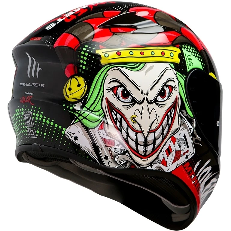 Casco Moto Integrale Mt Helmet TARGO Joker A1 Nero Lucido 2 Casco Moto Integrale Mt Helmet TARGO Joker A1 Nero Lucido - Image 2