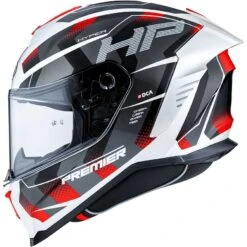 PremierĀ® Casco Moto Integrale Premier HYPER HP2 Bianco Rosso
