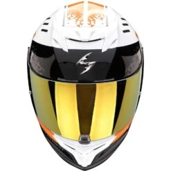 Casco Moto Integrale Scorpion EXO 520 EVO AIR TITAN Bianco Arancia -Dainese Italia casco moto integrale scorpion exo 520 evo air titan bianco arancia 226069 zoom