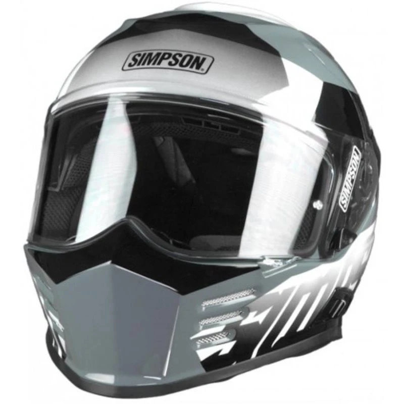 Casco Moto Integrale Simpson Venom Army Bianco Doppia Visiera 4 Casco Moto Integrale Simpson Venom Army Bianco Doppia Visiera - Image 4
