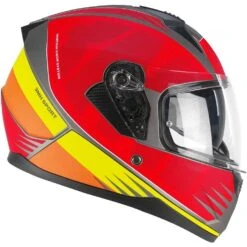 Casco Moto Integrale Ska-P 3MHG SPEEDER SPORT Rosso Giallo Opaco