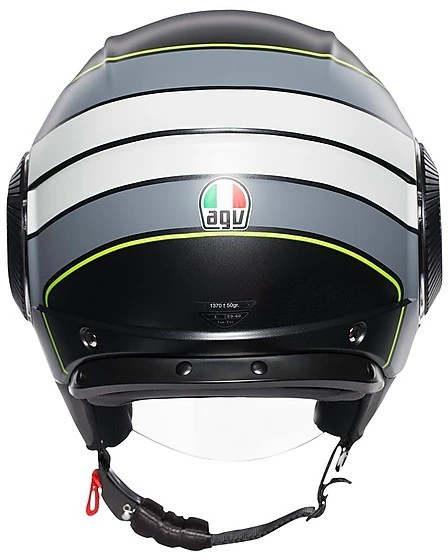 Casco Moto Jet AGV ORBYT Multi BRERA Nero Opaco Grigio Giallo Fluo 3 Casco Moto Jet AGV ORBYT Multi BRERA Nero Opaco Grigio Giallo Fluo - Image 3