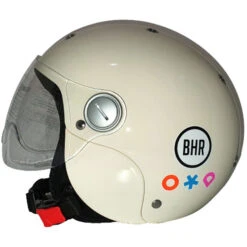 Casco Moto Jet Bambino Bhr 816 Baby Bianco Symbols