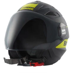 Casco Moto Jet Blauer HT Brat Nero Giallo Fluo