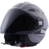 Casco Moto Jet Blauer HT Brat Nero Grigio Opaco