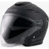 Casco Moto Jet Blauer JJ01 Doppia Visiera Mono Nero Opaco