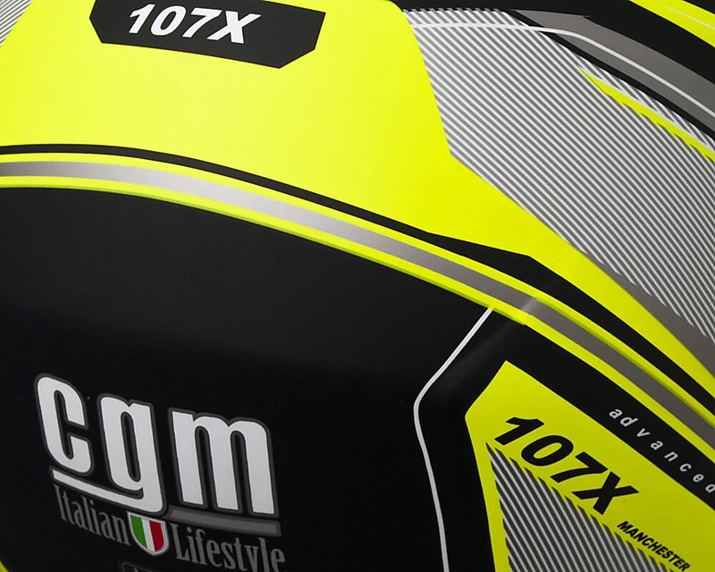 Casco Moto Jet CGM Con Visiera Lunga 107X Manchester Nero Opaco Giallo 3 Casco Moto Jet CGM Con Visiera Lunga 107X Manchester Nero Opaco Giallo - Image 3