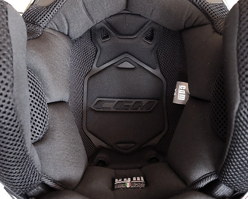 Casco Moto Jet CGM Modello 107a FLORENCE MONO Visiera Sagomata Argento 4 Casco Moto Jet CGM Modello 107a FLORENCE MONO Visiera Sagomata Argento - Image 4